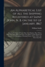 Image for An Alphabetical List of All the Shipping Registered at Saint John, N. B. on the 1st of January, 1867 [microform] : Showing the Name of Vessel, Rig, Tons Register, Place Where Built, Year When Built, a
