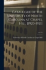 Image for Catalogue of the University of North Carolina at Chapel Hill [1920-1921]; no.174
