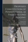 Image for Proposed Constitution of Pennsylvania, as Passed Second Reading