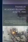 Image for Franklin Academy Reunion, June 14, 1900