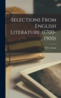 Image for Selections From English Literature, (1700-1900)