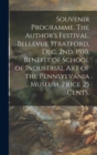 Image for Souvenir Programme. The Author&#39;s Festival. Bellevue Stratford, Dec. 2nd, 1910. Benefit of School of Industrial Art of the Pennsylvania Museum. Price 25 Cents.