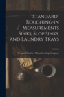 Image for &quot;Standard&quot; Roughing-in Measurements : sinks, Slop Sinks, and Laundry Trays