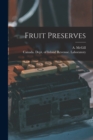 Image for Fruit Preserves [microform]