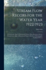 Image for Stream Flow Recors for the Water Year 1922/1923; 1922/1923