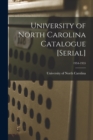 Image for University of North Carolina Catalogue [serial]; 1954-1955
