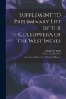 Image for Supplement to Preliminary List of the Coleoptera of the West Indies