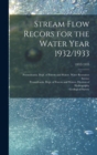 Image for Stream Flow Recors for the Water Year 1932/1933; 1932/1933