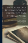 Image for Memorials of a Residence on the Continent, and Historical Poems