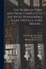 Image for The Works in Verse and Prose Complete of the Right Honourable Fulke Greville, Lord Brooke ..; 2