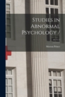 Image for Studies in Abnormal Psychology /; ser.5 c.1