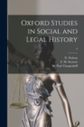 Image for Oxford Studies in Social and Legal History; 4
