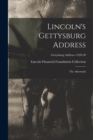 Image for Lincoln&#39;s Gettysburg Address : the Aftermath; Gettysburg Address--1920-30