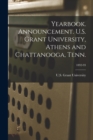 Image for Yearbook. Announcement. U.S. Grant University, Athens and Chattanooga, Tenn.; 1892-93