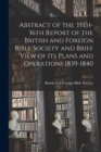 Image for Abstract of the 35th-36th Report of the British and Foreign Bible Society and Brief View of Its Plans and Operations 1839-1840
