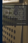 Image for Statement and Reports Presented to the University Commission by the Board of Governors and Senate of the University of Toronto [microform]
