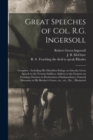 Image for Great Speeches of Col. R.G. Ingersoll