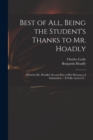 Image for Best of All, Being the Student&#39;s Thanks to Mr. Hoadly