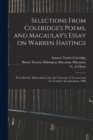 Image for Selections From Coleridge&#39;s Poems, and Macaulay&#39;s Essay on Warren Hastings