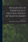 Image for Researches in Embryology. (Second Series)/ by Martin Barry