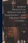 Image for Marine Biological Report for the Year Ended ... and the Half Year Ending ..; no. 4 1918