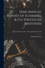Image for Semi-annual Report of Schimmel &amp; Co. (Fritzsche Brothers); October-November 1906, April-October 1907
