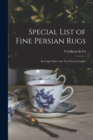 Image for Special List of Fine Persian Rugs