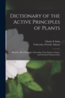 Image for Dictionary of the Active Principles of Plants