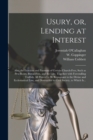 Image for Usury, or, Lending at Interest