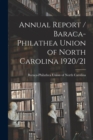 Image for Annual Report / Baraca-Philathea Union of North Carolina 1920/21