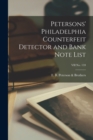 Image for Petersons&#39; Philadelphia Counterfeit Detector and Bank Note List; VII No. 159