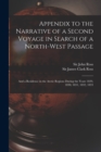 Image for Appendix to the Narrative of a Second Voyage in Search of a North-west Passage [microform]