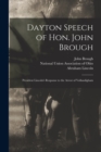 Image for Dayton Speech of Hon. John Brough
