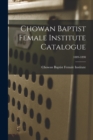 Image for Chowan Baptist Female Institute Catalogue; 1889-1890