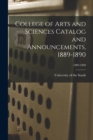 Image for College of Arts and Sciences Catalog and Announcements, 1889-1890; 1889-1890