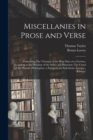 Image for Miscellanies in Prose and Verse