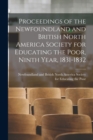 Image for Proceedings of the Newfoundland and British North America Society for Educating the Poor, Ninth Year, 1831-1832