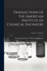 Image for Transactions of the American Institute of Chemical Engineers; Volume 13 1920/21