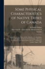Image for Some Physical Characteristics of Native Tribes of Canada [microform]