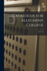 Image for Catalogue for Allegheny College; 1877/78