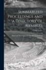 Image for Summarized Proceedings and a Directory of Members; v.29