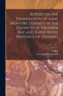 Image for Report on the Examination of Some Iron Ore Deposits in the Districts of Thunder Bay and Rainy River, Province of Ontario [microform]