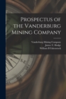 Image for Prospectus of the Vanderburg Mining Company