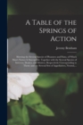 Image for A Table of the Springs of Action