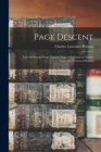 Image for Page Descent : Line of Descent From Nicholas Page of England to Charles Lawrence Peirson of Boston