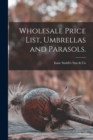 Image for Wholesale Price List, Umbrellas and Parasols.