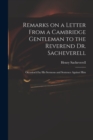 Image for Remarks on a Letter From a Cambridge Gentleman to the Reverend Dr. Sacheverell