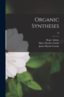 Image for Organic Syntheses; 33