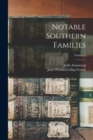 Image for Notable Southern Families; Volume 2