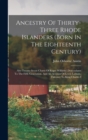 Image for Ancestry Of Thirty-three Rhode Islanders (born In The Eighteenth Century)